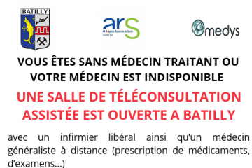Nouveauté à Batilly :  salle de téléconsultations assistée