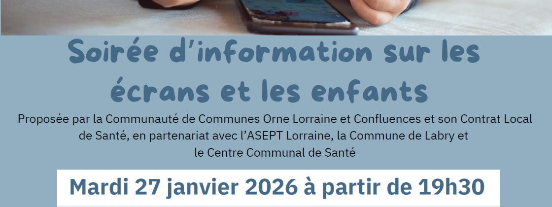 Soirée d'information sur limpact des écrans sur les enfants
