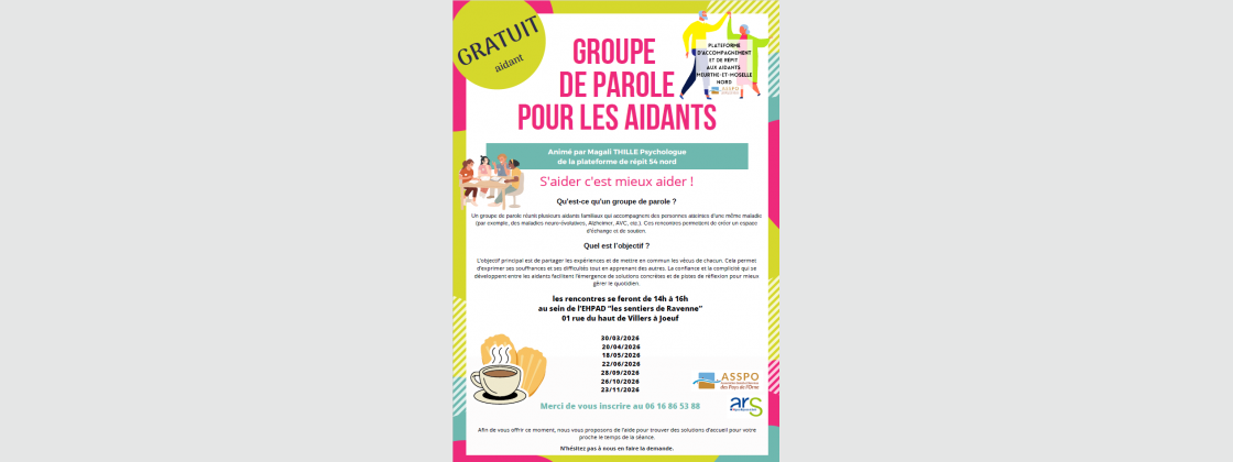 Groupe de parole pour les aidants