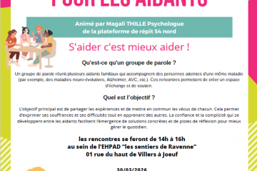 Groupe de parole pour les aidants