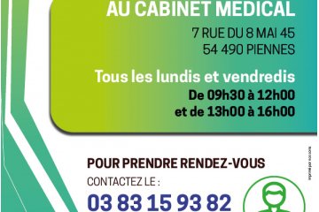 Nouveauté au cabinet de télémédecine de Piennes